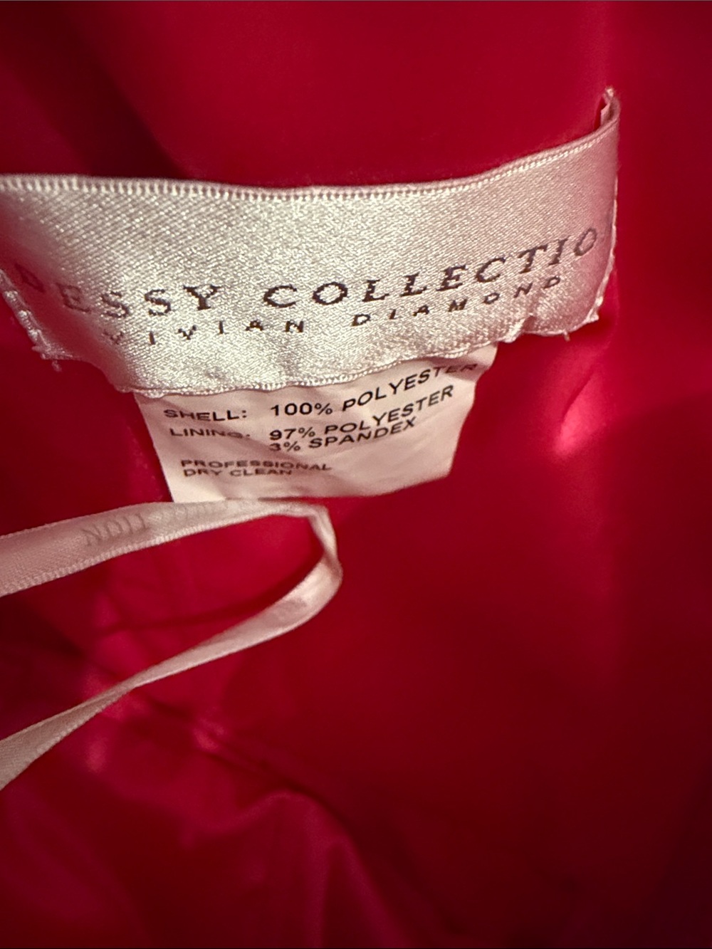 Dessy Collection Strapless Hot Pink Chiffon Gown - Picture 2 of 2